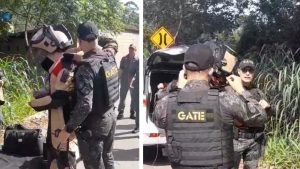 Granada encontrada durante pesca magnética é detonada pelo GATE em Atibaia