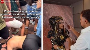 Vendedor posta vídeos em show da Anitta no perfil da empresa