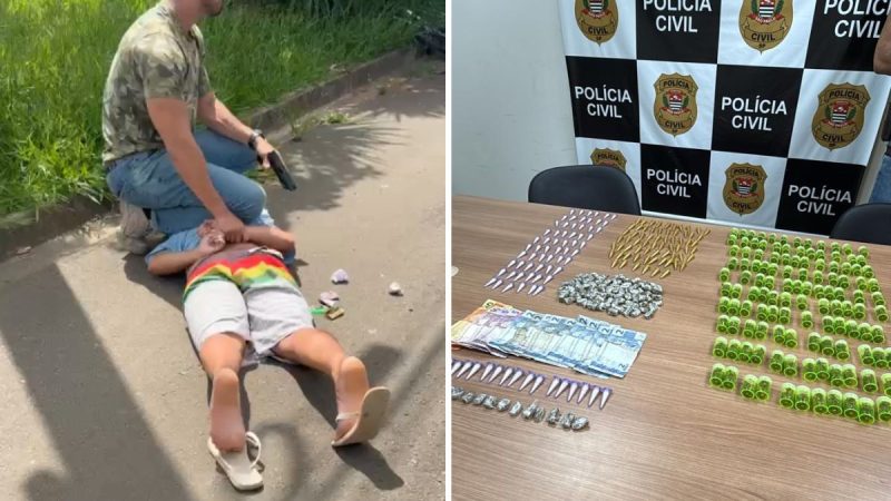 "Gordinho" é preso com porções de drogas em área escolar de Piracicaba