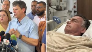 Em Cubatão Tarcísio cobra prisão domiciliar para Bolsonaro