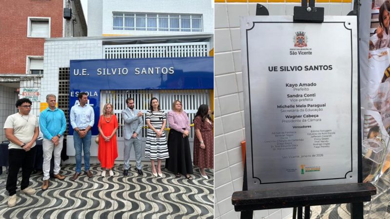 Escola Silvio Santos é inaugurada em São Vicente