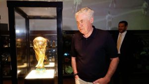 Carlo Ancelotti e CBF em destaque para o anúncio da convocação da seleção brasileira para a Copa do Mundo 2026.