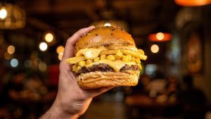 Lanche especial de Carnaval Bom Beef