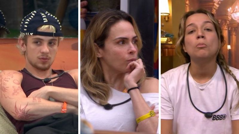 Participantes do BBB 26 em clima de tensão e estratégia após formação do 12º Paredão na casa.