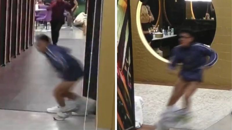 Participante do Gran Hermano Argentina corre do banheiro para atender o Big Fone em momento viral do reality.