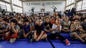 Escola Estadual Parque dos Sonhos em Cubatão, unidade modelo da Rede Escola dos Sonhos do Governo de São Paulo.