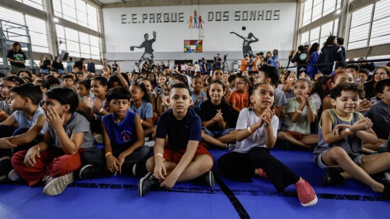 Escola Estadual Parque dos Sonhos em Cubatão, unidade modelo da Rede Escola dos Sonhos do Governo de São Paulo.