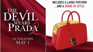 Cinemas dos EUA lança itens do filme O Diabo Veste Prada 2
