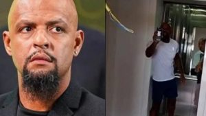 Felipe Melo briga com trabalhadores por causa de obra irregular