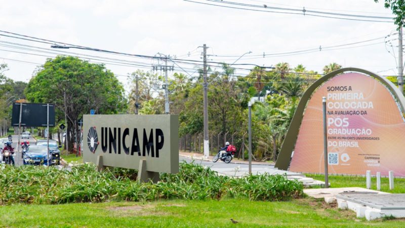 Vista do campus da Unicamp em Campinas, cenário da greve de estudantes e professores encerrada após acordo de reajuste salarial e negociações com a reitoria.