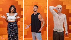 Gabriela, Jonas e Juliano no 10º Paredão do BBB 26 em votação para eliminação na enquete VTV News.