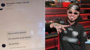 Retrato de Alexandre TitaN Lima, streamer envolvido em denúncias de crimes sexuais e conversas com menor.