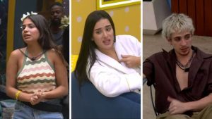 Participantes do BBB 26 reunidos na sala durante dinâmica do Sincerinho em noite de tensão no reality.