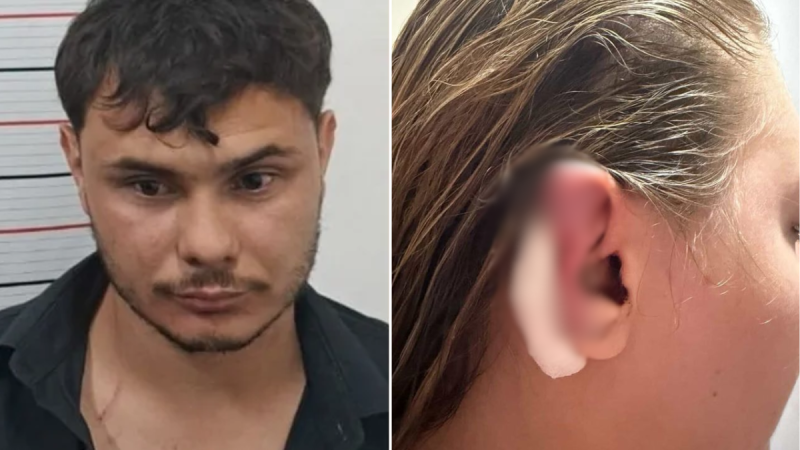 Viatura policial em Piracaia atendendo ocorrência de agressão e violência doméstica contra mulher em festa local.