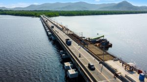 Obras na Ponte Barreiros em são Vicente entram na fase final para a passagem do VLT