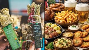 Mercado Místico e Festival de Comida Alemã em Campinas na Estação Cultura com gastronomia típica e esoterismo.