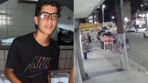Local de acidente com adolescente de 15 anos atropelado em avenida de Santos, litoral de São Paulo.