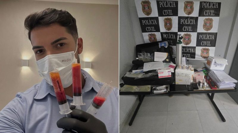 Falso médico Mattheus Ricardo preso por realizar procedimentos estéticos invasivos no litoral de São Paulo.