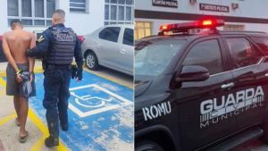 Homem quase linchado após roubo de corrente na Avenida Epitácio Pessoa em Santos litoral de São Paulo.
