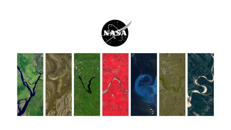 Paisagens de satélite da Nasa formando letras do alfabeto no Dia Internacional da Mãe Terra via Landsat.