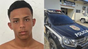Jovem de 18 anos preso em flagrante após agredir a mãe em Mongaguá, no litoral de São Paulo.