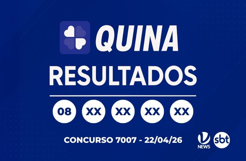 Quina 7007 pode pagar R$ 32 milhões hoje; veja os números sorteadosQuina 7007 pode pagar R$ 32 milhões hoje; veja os números sorteados