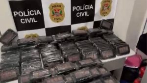 Policia Cívil apreende 181kg de cocaína na Vila Mathias, em Santos