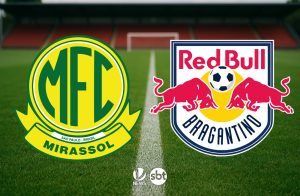 Confronto Mirassol x Bragantino pela Copa do Brasil no Estádio José Maria de Campos Maia.