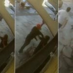 Câmeras mostram momento em que homem dá soco no rosto da ex no litoral de SP