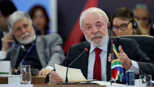 presidente Lula durante a cúpula do Brics (Foto: Diego Herculano/BRICS Brasil)