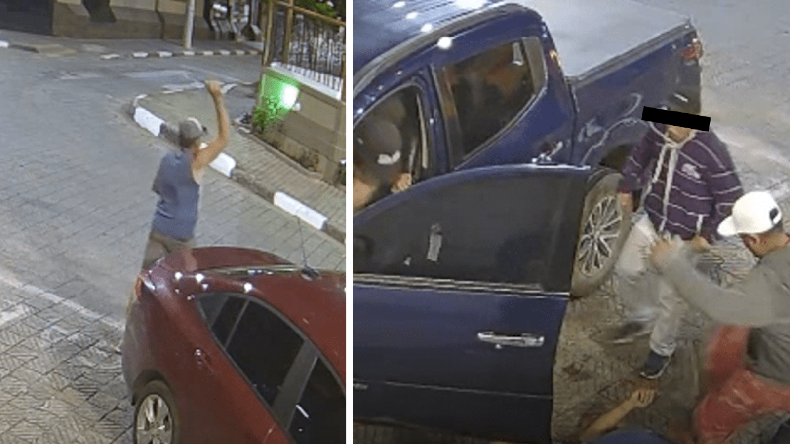 Novas imagens revelam briga que levou homem a ser atropelado pelo próprio carro (Foto: Reprodução / Arquivo Pessoal)