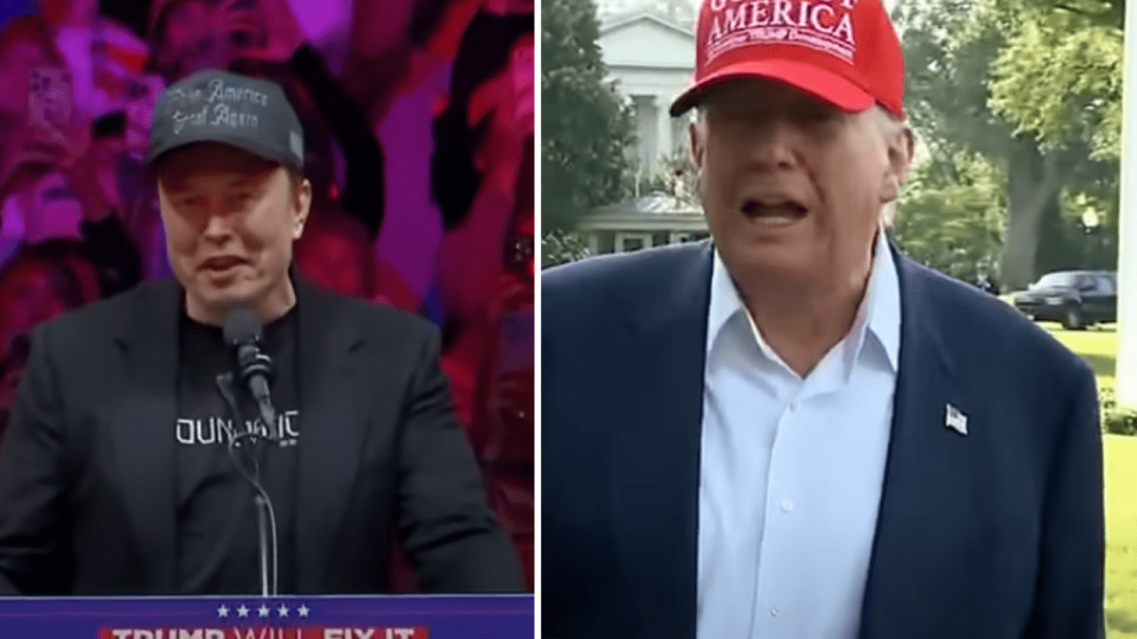 Elon Musk e Trump (Foto: Reprodução / FOXNews)