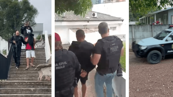 Os suspeitos de terem matado um homem em Socorro foram presos (Foto: Divulgação / Polícia Civil)