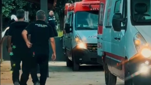 Troca de tiros em Bragança Paulista é registrada (Foto: Reprodução / Celso Ricardo)