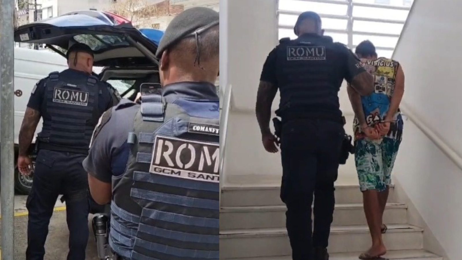 Homem é preso pela Guarda Municipal de Santos após agredir esposa grávida
