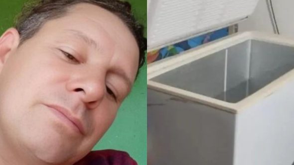 homem é encontrado morto dentro de freezer