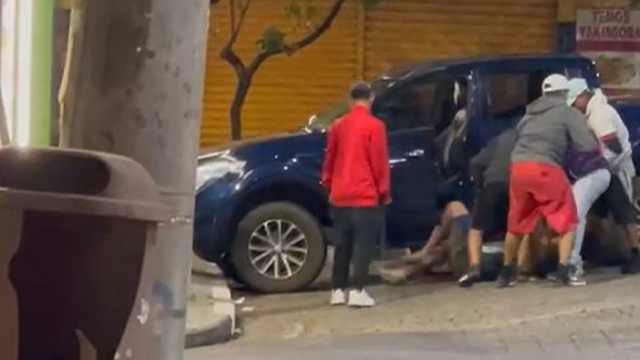 agressão atropelamento bom jesus dos perdões