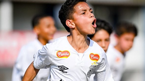 gol enzo donizete santos fc sub12 instagram oficial