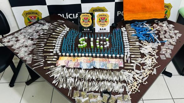 homem é preso com drogas