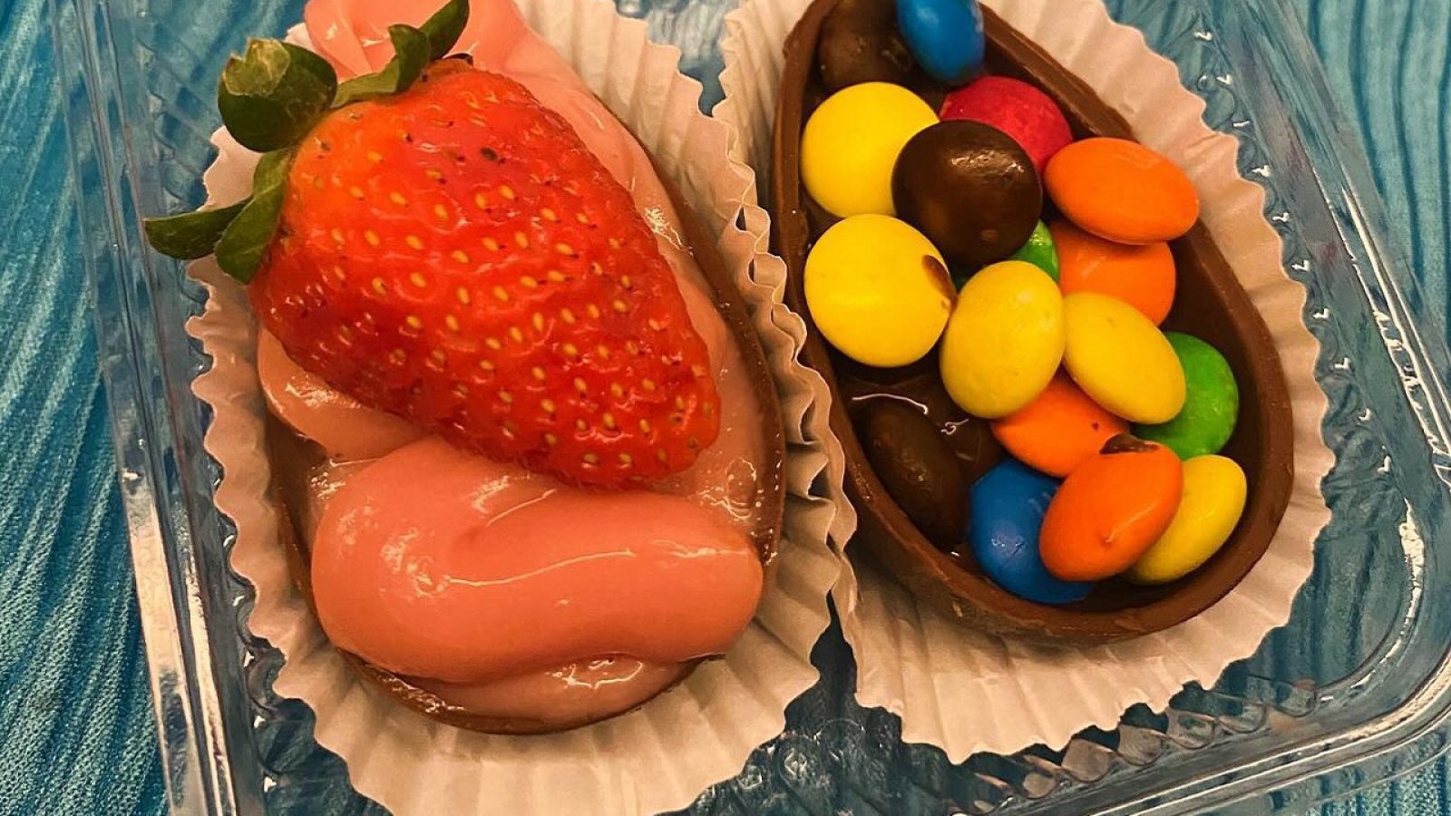 Mini ovos de Páscoa de chocolate