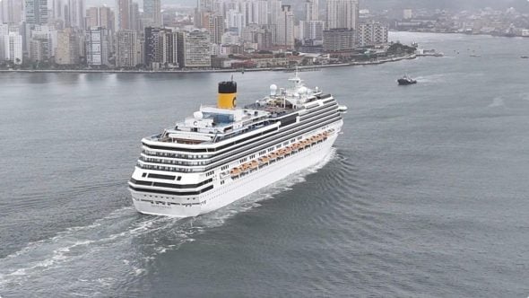 navio santos fogos