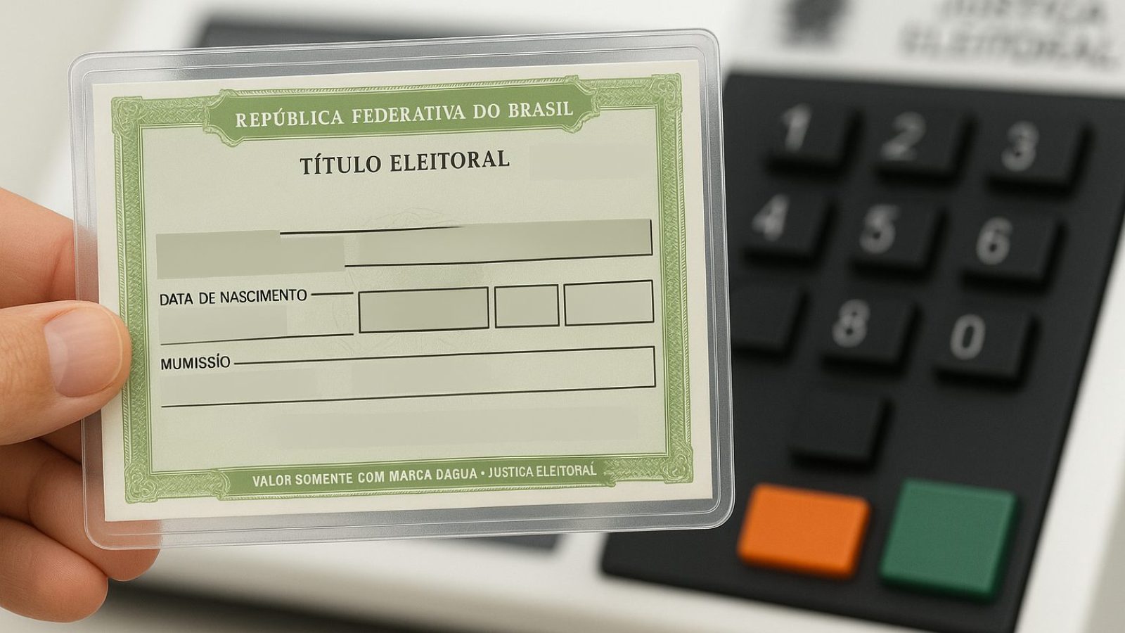 título de eleitor em mãos, regularização eleitoral