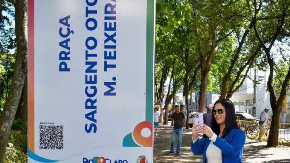Rio Claro placas Praças identificações